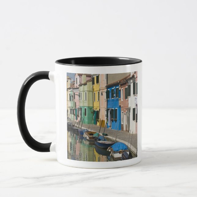 Mug Italie, Venise, Burano. Maisons multicolores le lo (Gauche)