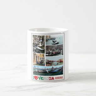 Mug Italie - Venise - Gondolas - I Love -