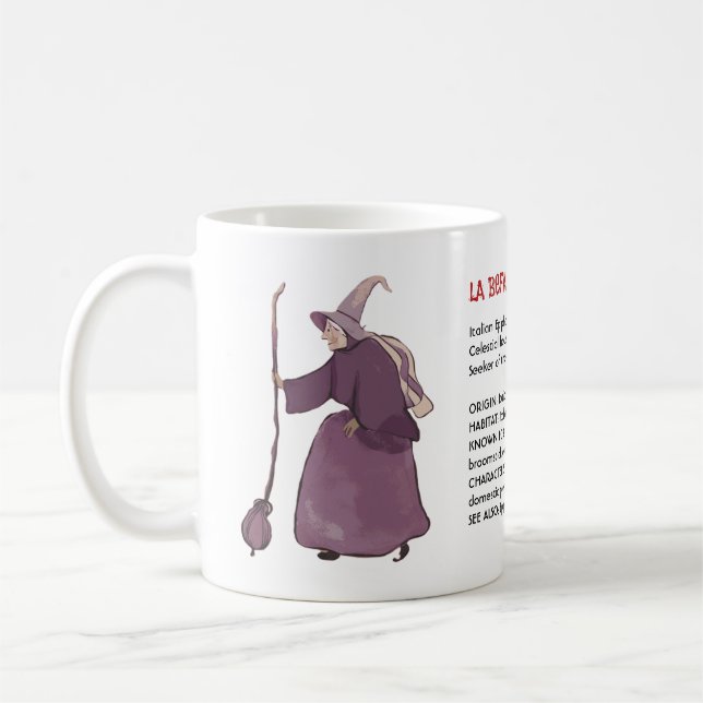 Mug Italien Christmas Witch La Befana Dictionary Art (Gauche)
