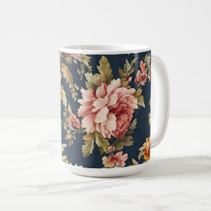Mug Italien Exquis Beau Modèle Floral