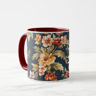 Mug Italien Exquis Beau Modèle Floral