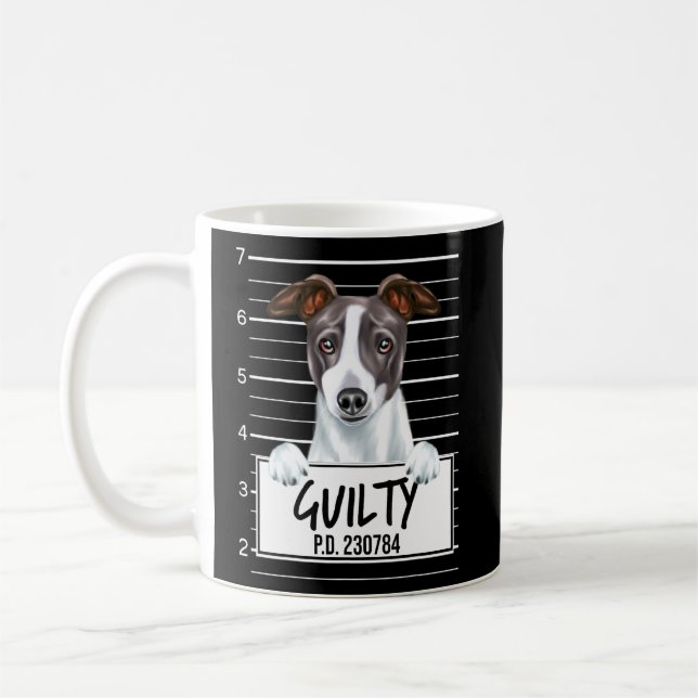 Mug Italien Greyhound Mushot Guilty Chien (Gauche)