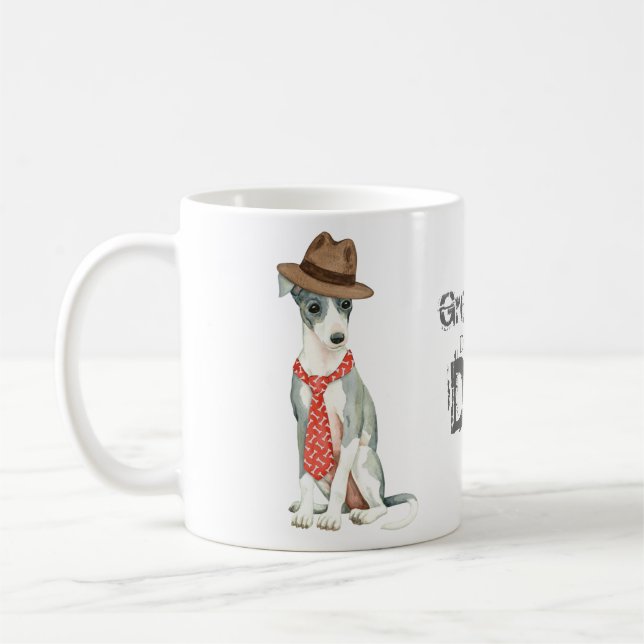 Mug Italien Greyhound Papa (Gauche)