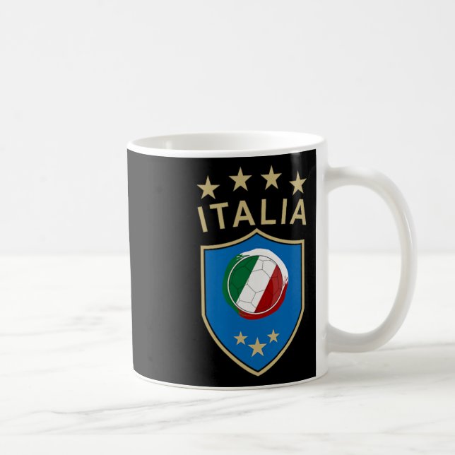 Mug Italy Soccer - Italian Italia Flag Footbyll Player (Droite)
