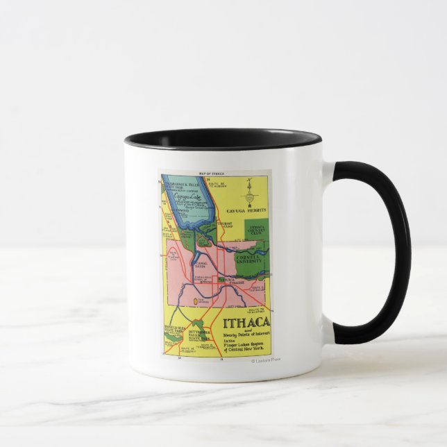 Mug Ithaca et les points d'intérêt voisins (Droite)