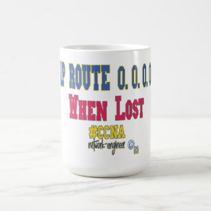 Mug Itinéraire IP 0.0.0.0 en cas de perte – Drôle de r