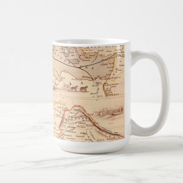 Mug Itinéraire sur terre vers l'Inde (Droite)