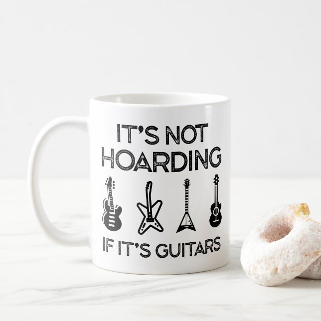 Mug it's not hoarding if it's guitars (Avec donut)