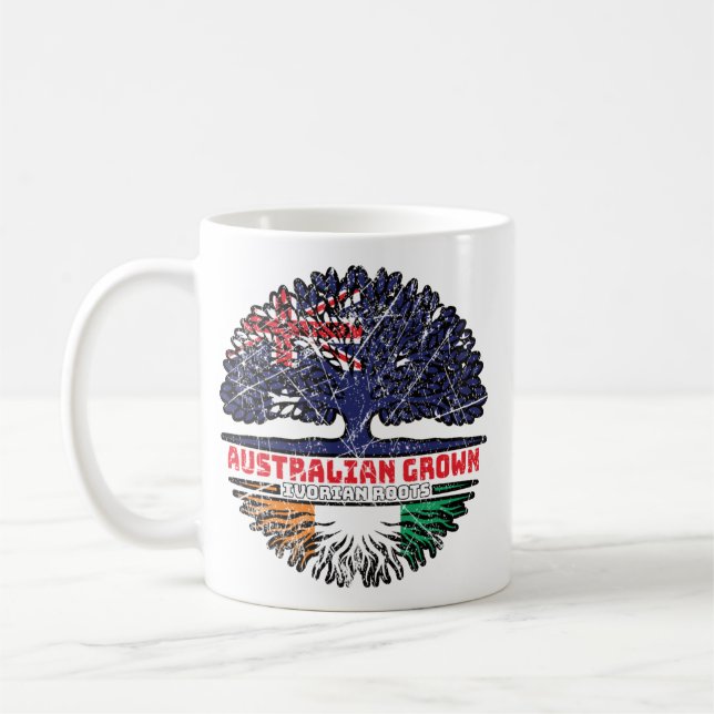 Mug Ivory Coast Ivorian Australian Australian Tree (Gauche)