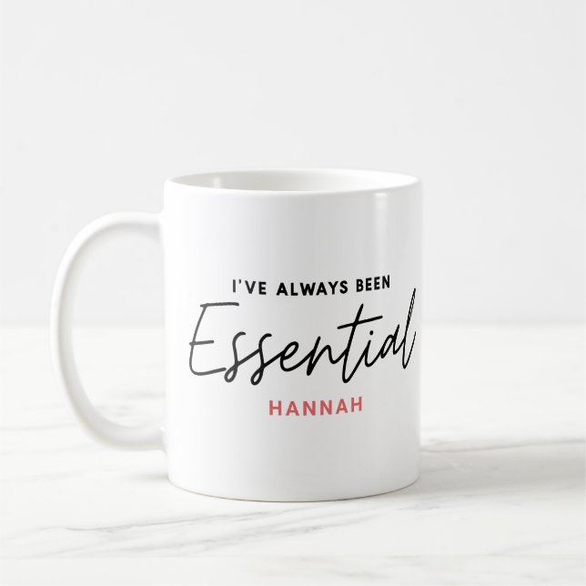 Mug J’ai toujours été essentiel à la typographie moder (Gauche)