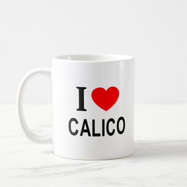 MUG J' ❤️ CALICO J'AIME CALICO JE ❤️ CALICO (Gauche)