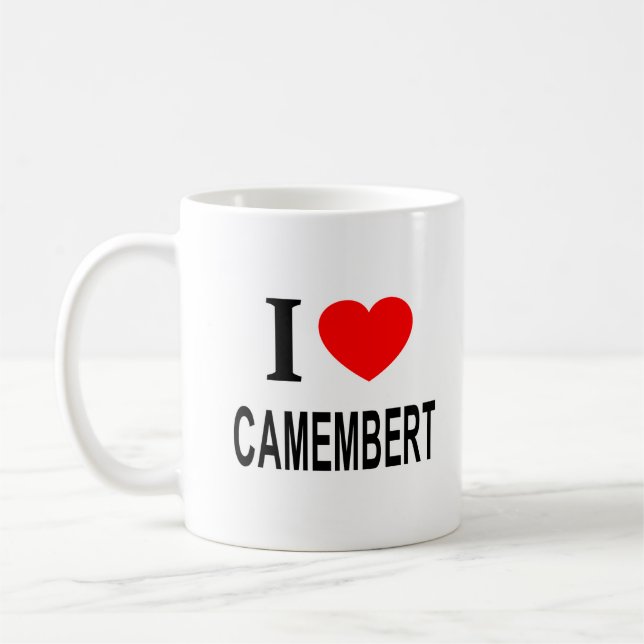 MUG J'❤️ CAMEMBERT J'AIME CAMEMBERT J'AIME CAMEMBERT (Gauche)