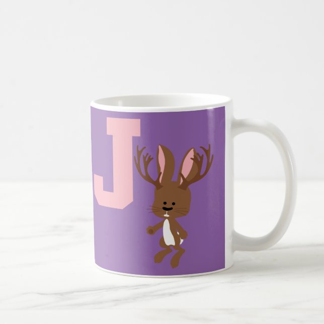 Mug J est pour Jackalope (Droite)