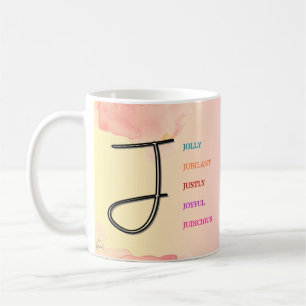 Mug "J" initial (11oz)