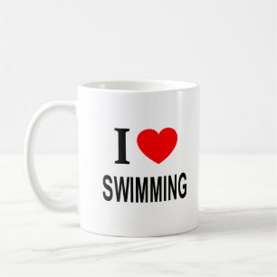 Mug J'❤️ la natation J'AIME la natation J'AI LE CŒUR p