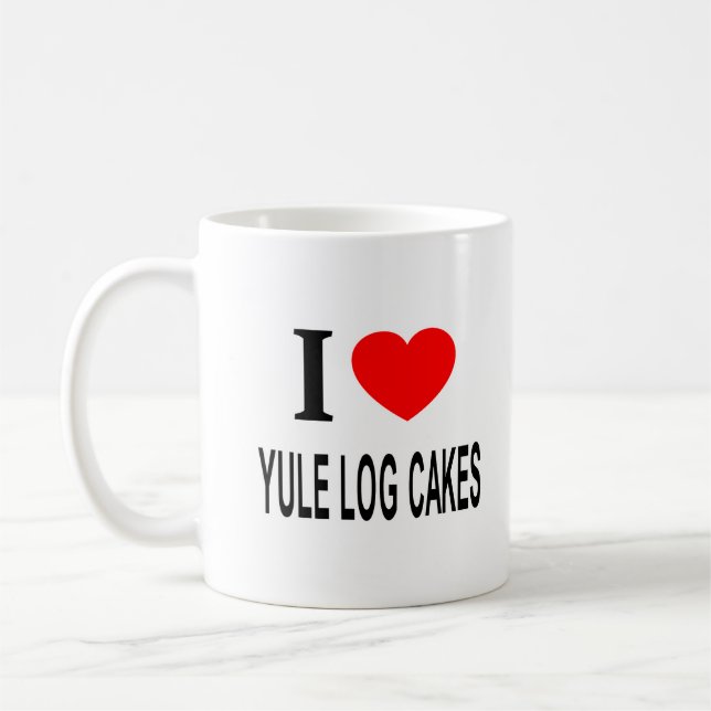 MUG J' ❤️ LES GÂTEAUX BÛCHE DE NOËL J'AIME LES GÂTEAUX (Gauche)