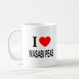 Mug J'❤️ les petits pois wasabi J'AIME les petits pois