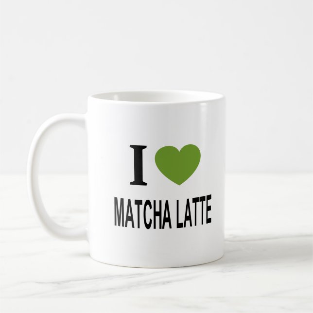 MUG J'❤️ MATCHA LATTE J'AIME MATCHA LATTE I COEUR MATC (Gauche)