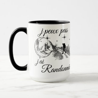 Mug J’peux pas, j’ai randonnée – Randonneur paysage