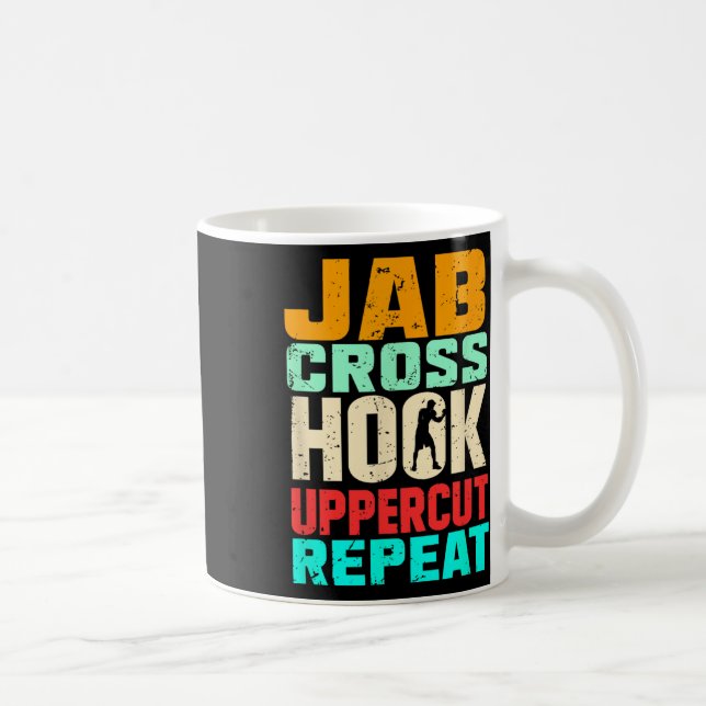 Mug Jab Cross Hook Uppercut Répéter Retro Kickboxing M (Droite)