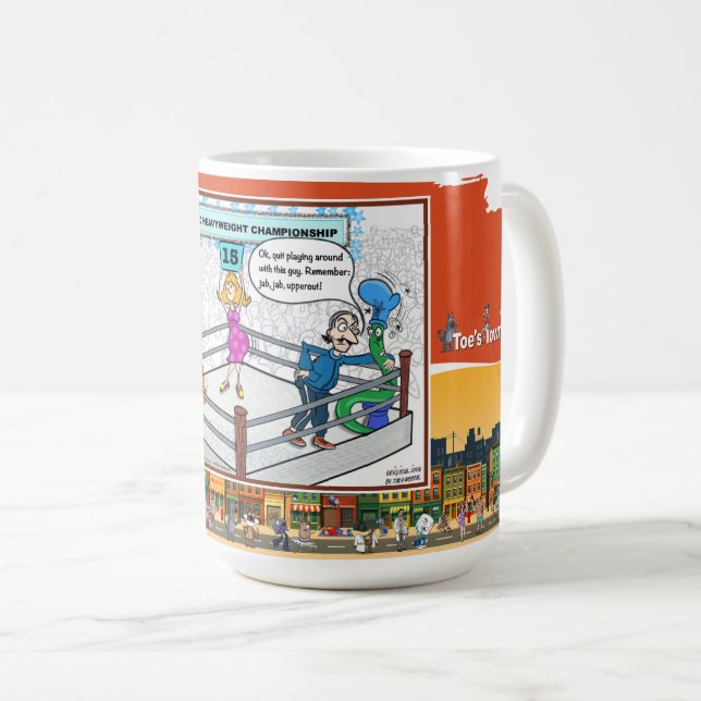 Mug Jab Jab Uppercut | Encouragement Classique (Devant droit)