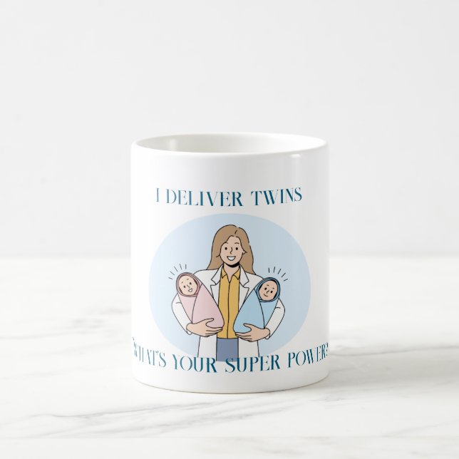 Mug J'accouche des jumeaux (Centre)