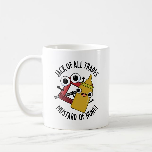 Mug Jack des métiers, moutarde de rien Blague drôle  (Gauche)