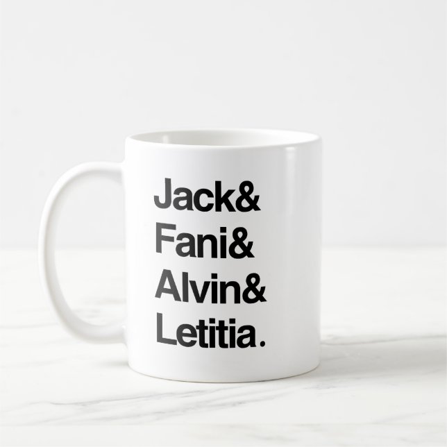 Mug Jack et Fani et Alvin et Letitia (Gauche)