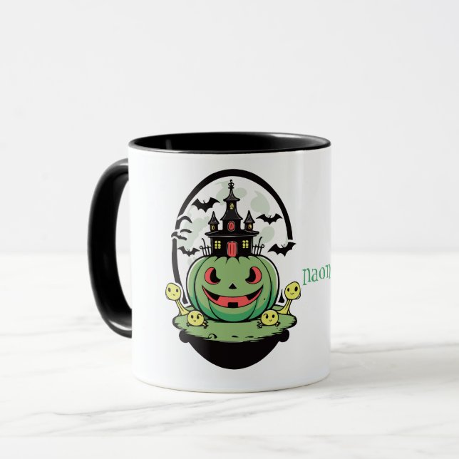 Mug Jack-o'-lantern et la demeure hantée (Devant gauche)