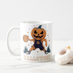 Mug Jack-o'-Lantern's Fiery Slam Dunk : Nuit d'Hallowe