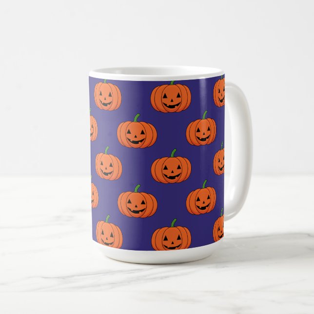 Mug Jack-O'Lantern Citrouille Motif d'Halloween (Devant droit)