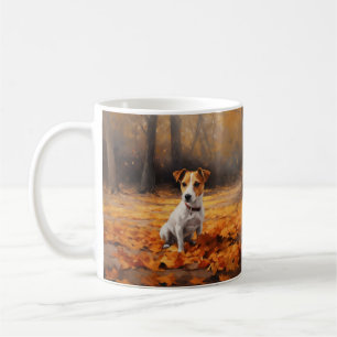 Mug Jack Russell à l'automne Feuilles automne Inspire