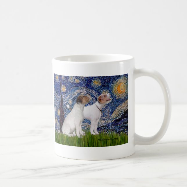 Mug Jack Russell Pair 4 - Nuit étoilée (Droite)