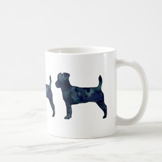 Mug Jack Russell Terrier Noir Aquarelle Silhouette
