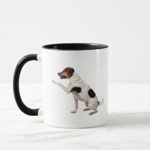 Mug Jack Russell Terrier soulevant la patte