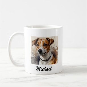 Mug Jack Russell Terrier Tendance Ajoutez Votre Nom Pe