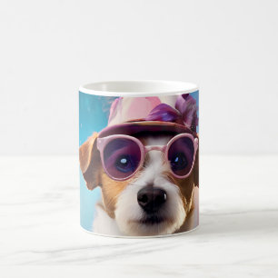 Mug Jack Russell, Verres roses et casquette rose