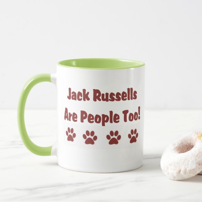 Mug Jack Russells Sont Des Gens Trop Gros (Avec donut)