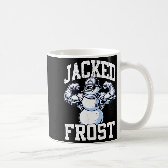 Mug Jacked Frost Muscular Snowman Vintage Gym  (Droite)