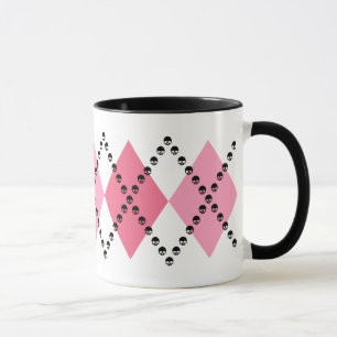 Mug Jacquard rose de crâne