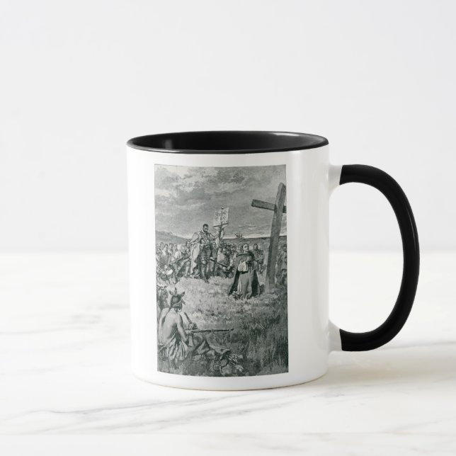 Mug Jacques Cartier installant une croix chez Gaspé (Droite)