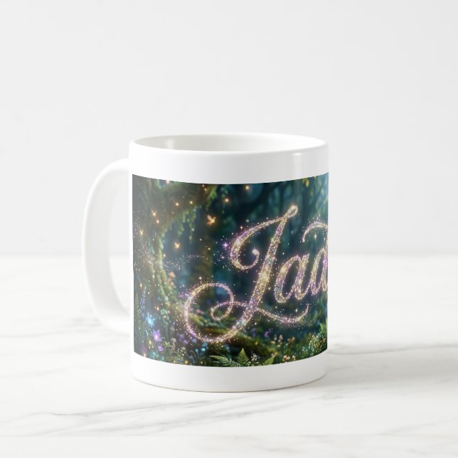 Mug Jade cosmic flowers (Devant gauche)