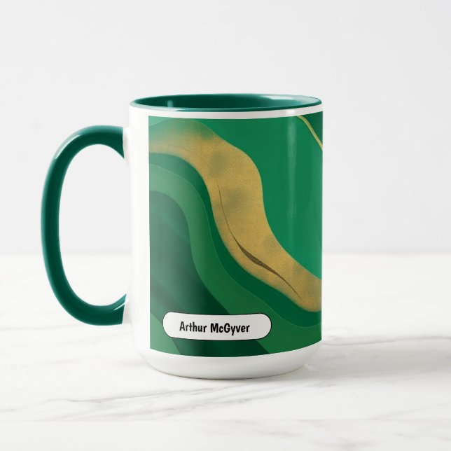 Mug Jade Esthétique Moderne Tourbillon Mystique Émerau (Gauche)