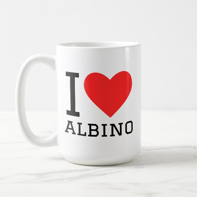 Mug J'adore albino  (Gauche)