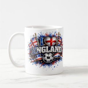 Mug J'ADORE Angleterre 2026 Fan de foot