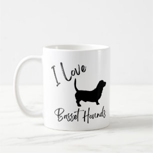 Mug J'adore Basset Hounds