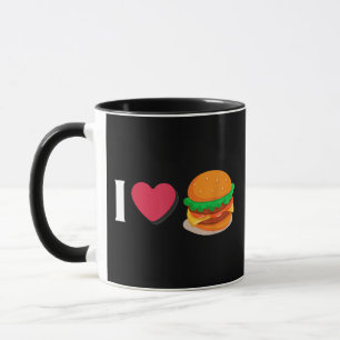 Mug J'adore Burger Cheeseburger Manger Malsain 