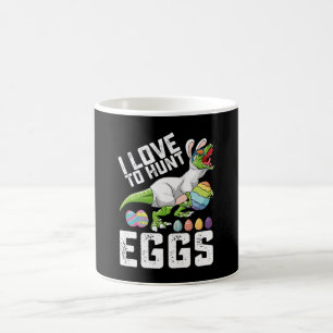 Mug J'adore chasser les œufs de Pâques Dinosaure T Rex