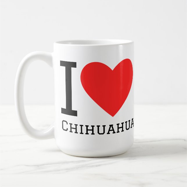 Mug J'adore chihuahua  (Gauche)