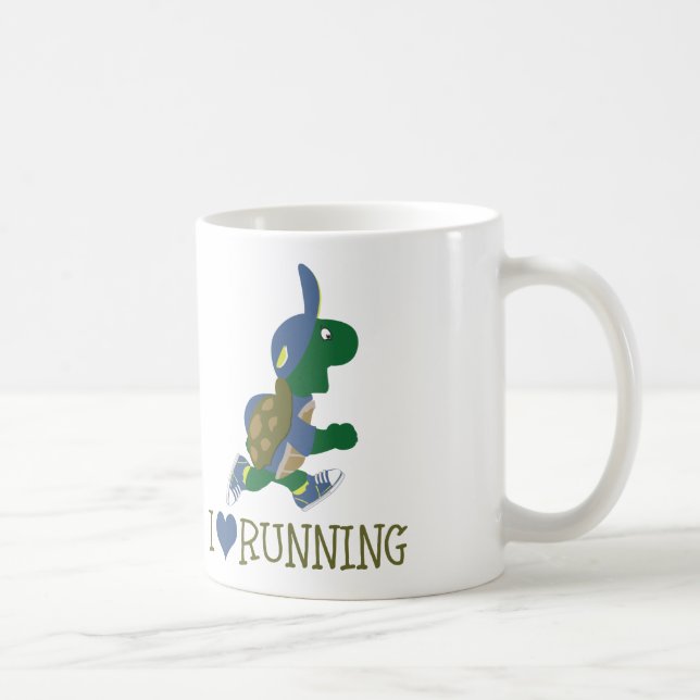 Mug J'adore courir la tortue (Droite)